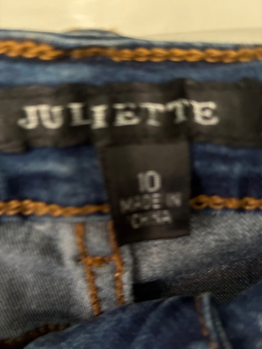 Juliette Embellished Dark Blue Jeans with Teal & Bronze Floral Detail - Picture 3 of 11